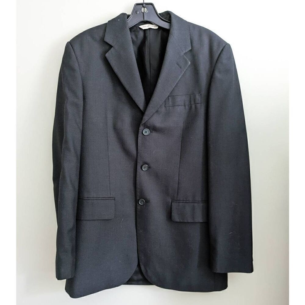Perry Ellis Men's Black Suit Jacket 38 Regular